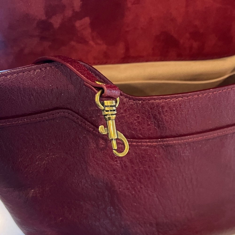 Jerome Dreyfuss Medium Pepito bag Bordeaux handbag crossbody - Picture 9 of 12